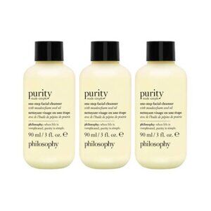 3x90ml Philosophy Purity Made Simple One Step Facial Cleanser